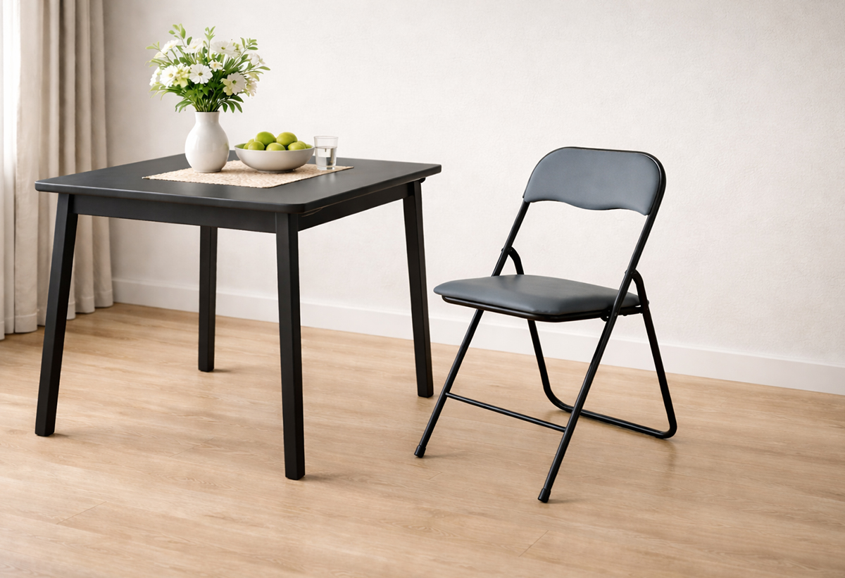 Απεικονίζεται η καρέκλα σε μια τραπεζαρία.